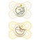 MAM Perfect Night Baby Pacifier, Patented Nipple, Glows in the Dark, 2 Pack, 0-6 Months, Unisex