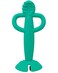 Busy Baby Teething Spoon - 2-in-1 Teether and Training Spoon for Self Feeding, Dishwasher Safe, BPA Free, Food Grade Silicone (Spearmint)