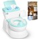 Real Feel 2-in-1 Potty with Wipes Storage, Flushing Sounds &amp; Disposable Liners - Realistic Toilet - Easy to Clean &amp; Assemble - Jool Baby (Aqua)