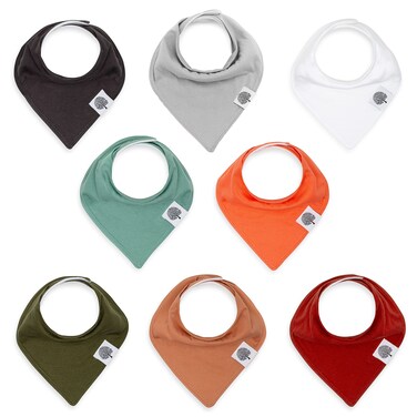 Parker Baby Bandana Drool Bibs 8 Pack Baby Bibs for Boys, Girls, Unisex - "The Estes Set