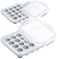 Souper Cubes MyMilk 1/2 oz. Silicone Breast Milk Freezer Trays, Each Pure Platinum Food-Grade Silicone Tray Holds 8 oz., Perfect For Baby Food Freezer Storage, Purees, and More - Gray - 2-Pack
