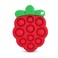 RaZbaby RaZberry Pop Teether for Babies 3 Months &amp; Up - Natural Raspberry Shaped Designed with Soft BPA Free Silicone Poppers - Textured for Sensory Stimulation &amp; Development