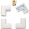 Roving Cove Corner Protector for Baby (4 Large Corners), Hefty-Fit Heavy-Duty Soft Rubber Foam Furniture Corner Bumper Guards, 3M Adhesive Pre-Taped, Oyster White (Off White)
