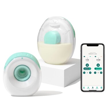 Willow Go - Hands Free Breast Pump - Wearable Breastfeeding Pump - Portable, Electric, Cordless, 9 Levels of Hospital Grade Suction Strength, App Compatible &amp; Fits Fully in Bra - Postpartum Essentials