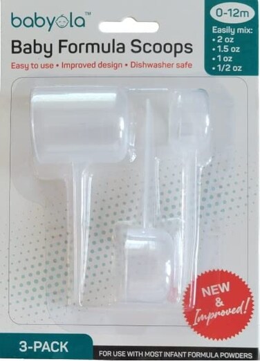 Baby Formula Dispensing Scoops for Infants &amp; Newborns; Easily Make 2oz, 1oz or 1/2oz of Milk