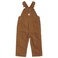 Carhartt Baby-boys Infant Washed Duck Bib Overall, Brown, 18 Mo.