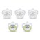 NUK Comfy Orthodontic Pacifiers, Timeless Collection, 0-6 Months, 5 Count