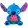Disney Stitch Small Plush Stitch and Watermelon, Stuffed Animal, Blue, Alien, Kids Toys for Ages 2 Up by Just Play