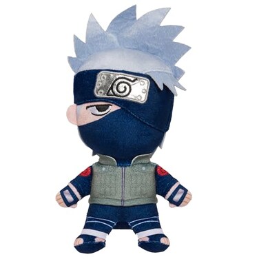 Just Play Naruto Small 7 Inch Kakashi Plushie, Multicolor, Anime, Kids Toys for Ages 3 Up