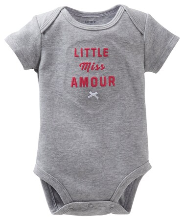 Carter's Slogan Bodysuit (Baby) - Little Miss Amour-12 Months