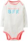Carter's Baby Girls' Slogan Bodysuit (Baby) - Ivory - 24 Months