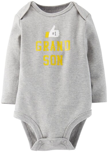 Carter's Baby Boys' Slogan Bodysuit (Baby) - Heather - 9 Months
