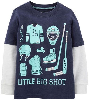 Carter's Baby Boys' Graphic Two Fer (Baby) - Navy - 3 Months