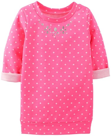 Carter's Foil Print Tunic (Baby) - Pink Dots-12 Months