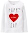 Carter's Happy Love Day Tee (Baby) - White-3 Months