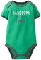 Carter's Baby Boys' Slogan Bodysuit (111a486), Green, New Born