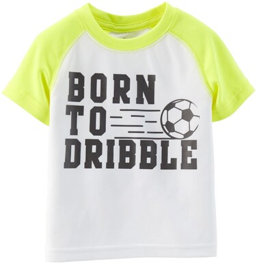 Carter's Baby Boys' Slogan Tee (Baby) - Born to Dribble - 3 Months