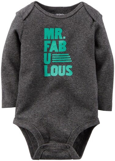 Carter's Baby Boys' Slogan Bodysuit (Baby) - Mr Fabulous - 12 Months