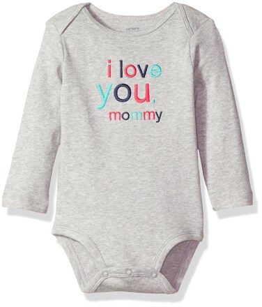Carter's Slogan Bodysuit, Love You Mommy, 3 Months