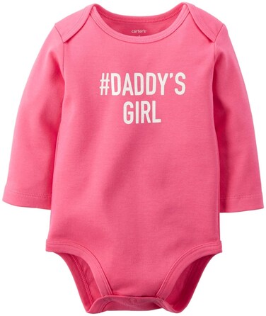 Carter's Baby Girls' Slogan Bodysuit - Daddy's Girl - 18 Months