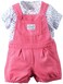 Carter's Baby Girls' 2 Piece Shortall Set - Pink - 3 Months