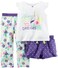 Carter's Baby Girls' 3 Pc Poly 333g031, Print, 12 Months