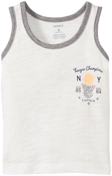 Carter's Baby Boys' Knit Tee 225g469, Ivory, 3 Months