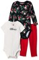 Carter's Baby Girls 3 Pc Back Art 126g426, Red, 12M