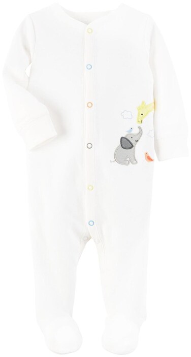 Carter's Unisex Baby Interlock 115g227, Ivory, 9M