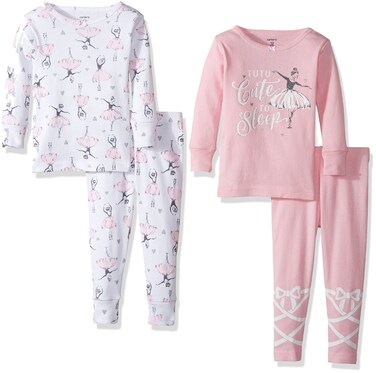 Carter's Baby Girls 4 Pc Cotton 331g226, Print, 6 Months Baby