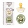 BIBS Pacifiers   Natural Rubber Baby Pacifier   Set of 2 BPA-Free Soothers   Made in Denmark   Sage/Ivory   Size 0-6 Months