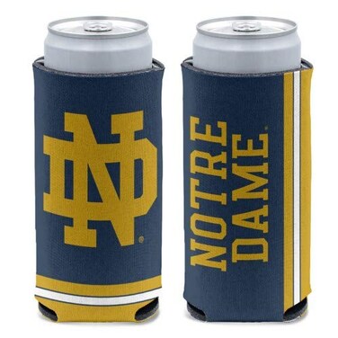 NCAA Notre Dame Fighting Irish Slim Can Cooler, Team Colors, One Size