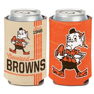 WinCraft Cleveland Browns Can Cooler Vintage Design