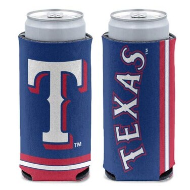 Wincraft MLB Texas Rangers Slim Can Cooler, Team Colors, One Size