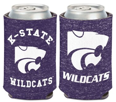 Kansas State Wildcats HEATHERED Can Cooler 12 oz.