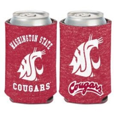 Washington State Cougars TEAM HEATHERED Can Cooler 12 oz.