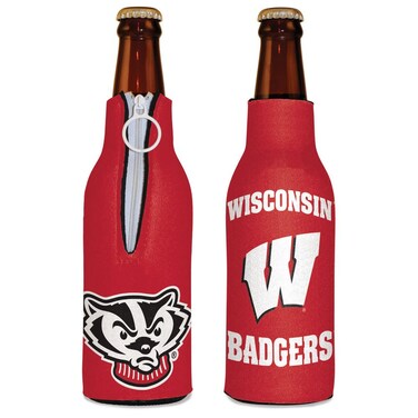 NCAA Wisconsin Badgers Bottle Cooler, Team Colors, One Size