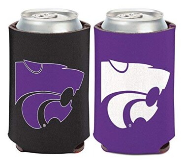 NCAA Kansas State University Wildcats 1 Pack 12 oz. 2-Sided Can Cooler
