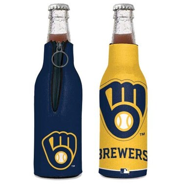 Wincraft MLB Milwaukee Brewers Bottle Cooler, Team Colors, One Size