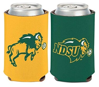 WinCraft NCAA North Dakota State University Bison 1 Pack 12 oz. 2-Sided Can Cooler