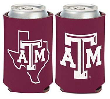 WinCraft NCAA Texas A&amp;M University Aggies 1 Pack 12 oz. 2-Sided Can Cooler