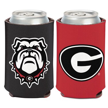 WinCraft NCAA University Georgia Bulldogs (1-Pack) 12 oz. 2-Sided Can Cooler