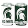 WinCraft NCAA Michigan State Spartans Go Green/White 1 Pack 12 oz. 2-Sided Can Cooler
