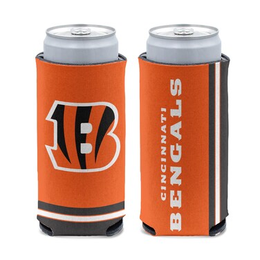 NFL Cincinnati Bengals Slim Can Cooler, Team Colors, One Size