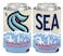 WinCraft NHL Seattle Kraken Logo/Mountain Can Cooler 1-Pack 12 oz. (Foldable, 2-Sided Design)