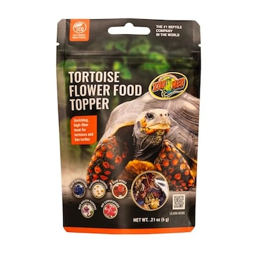 Zoo Med Tortoise &amp; Box Turtle Flower Food Topper 0.21 oz.