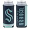 WinCraft NHL Seattle Kraken Slim Can Cooler, 1-Pack, (Foldable, 2-Sided Design)