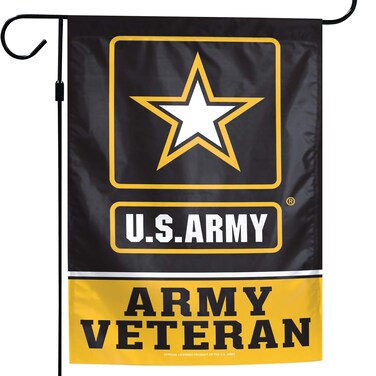 Collections Etc WinCraft United States Army Veteran Garden Flag US Army Licensed 12.5" x 18