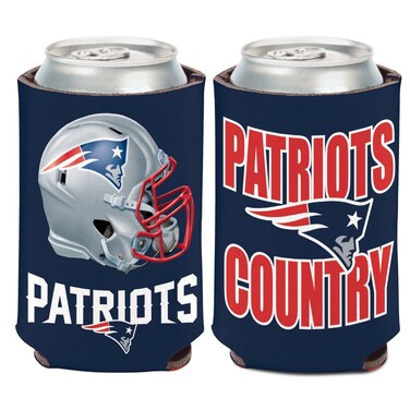 New England Patriots Can Cooler Slogan Design