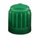 Milton 438 TR VC8 Green Plastic Dome Cap - Box of 100
